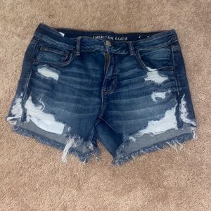 American Eagle Dark Wash Midi shorts